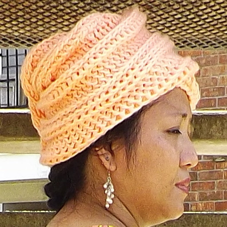 Crochet A New Deitra Turban Headwrap Hat Pattern for Women Etsy