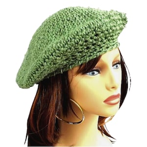 French Artist Beret Crochet Pattern for Chic Style and Elegance Instant Download image 1