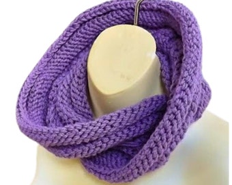 Cozy Mobius Infinity Scarf Pattern - Easy Knit Textured Loop DIY Scarf Design - Perfect for All Skill Levels - The Coil Scarf