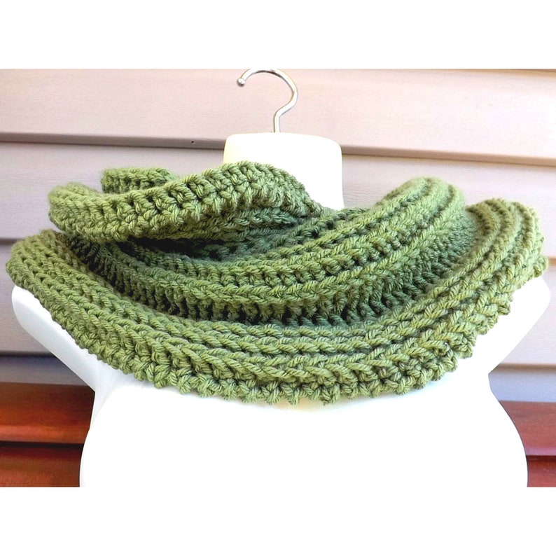 Snake Wide Infinity Collar Scarf Crochet Patterns for Women Etsy