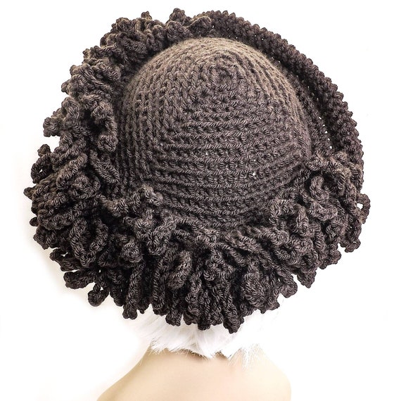 KNITTING PATTERN Ladies Hat Cloche 1920s 30s flapper flower cap beanie 654