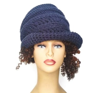 Crochet Hat for Dreads Pattern, Crochet Rasta Top Hat Bucket Hat Pattern with XXL Brim DIY Crochet Hat Instructions Dreadlocks Hat image 3