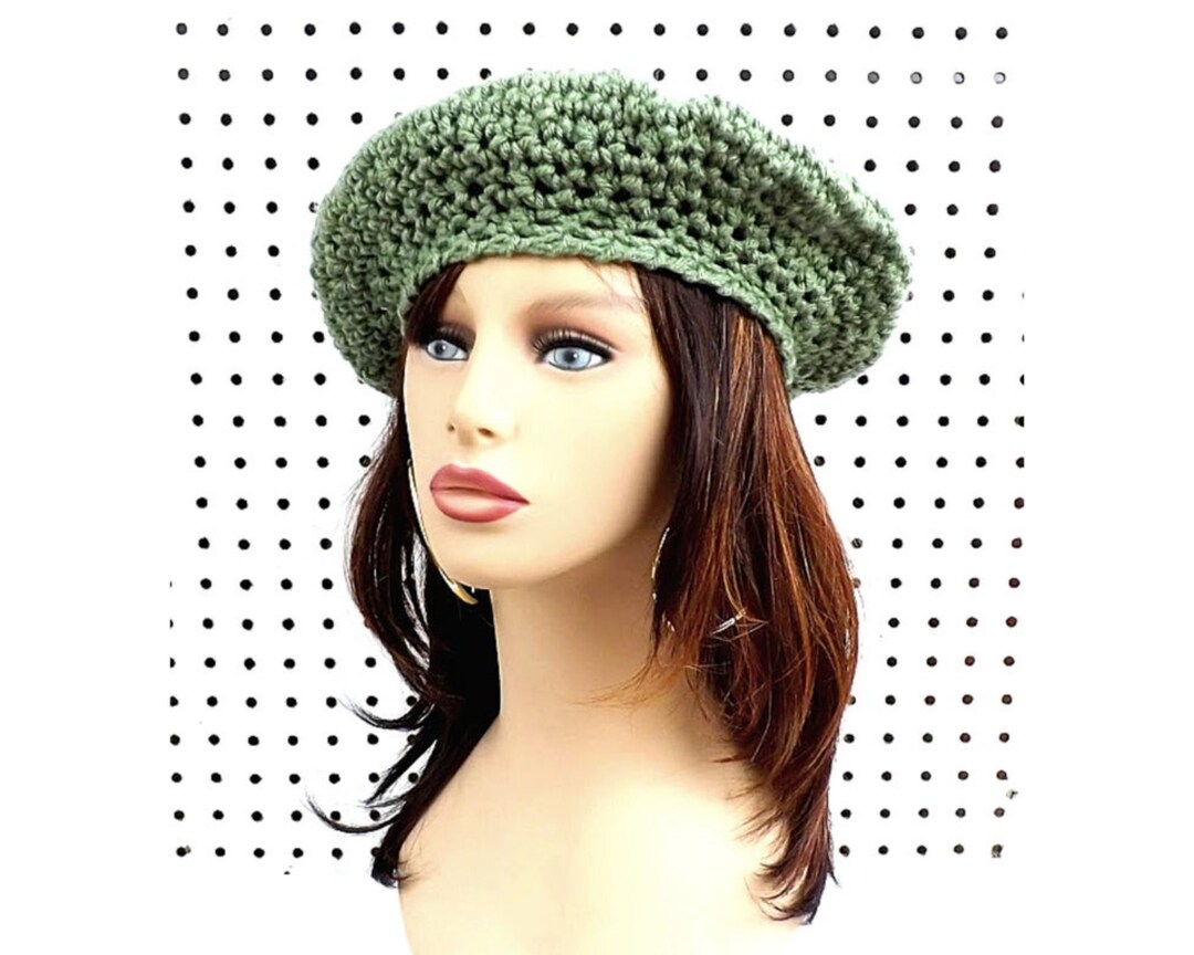 Crochet Beret Hat Patterns for Women Beginner Single Crochet Etsy