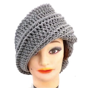 Crochet Mobius Cloche Hat Pattern - Unique Judy Slouchy & Stylish Design for Women, Cancer Patients, PDF Tutorial with Instructions