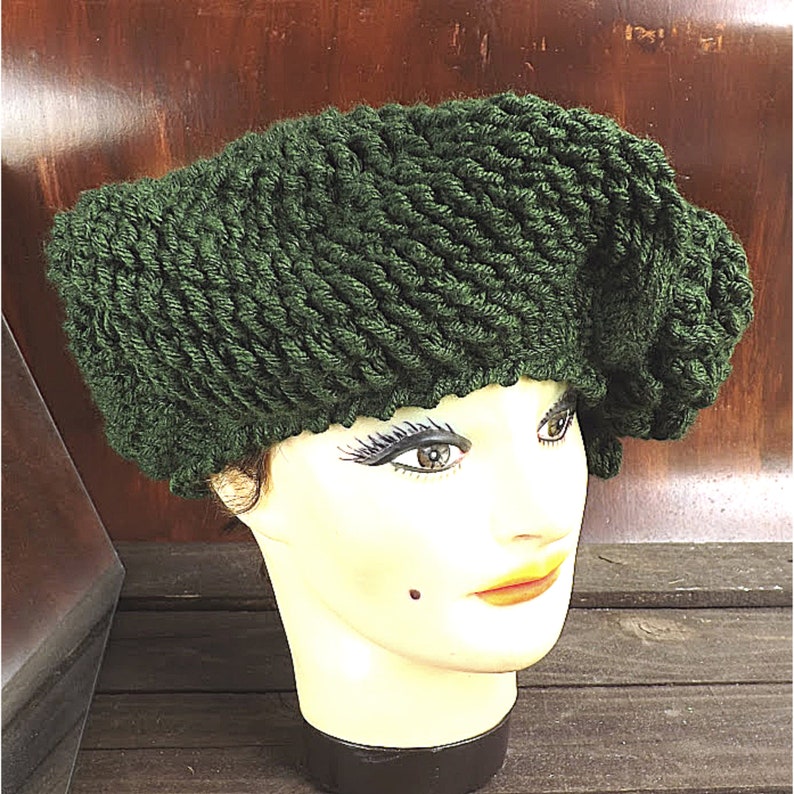 Crochet Your Style: Square Beret with Delicate Flower Pattern The Lynette Hat image 6