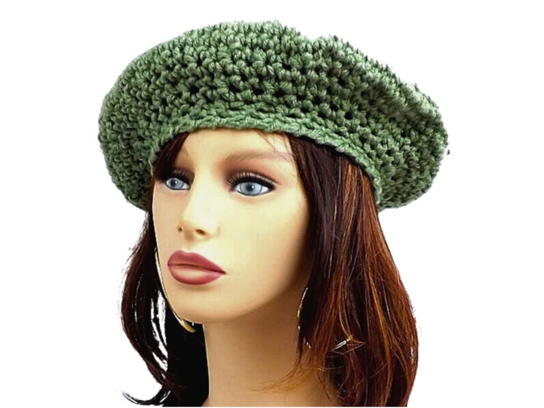 French Artist Beret Crochet Pattern for Chic Style and Elegance Instant Download image 7