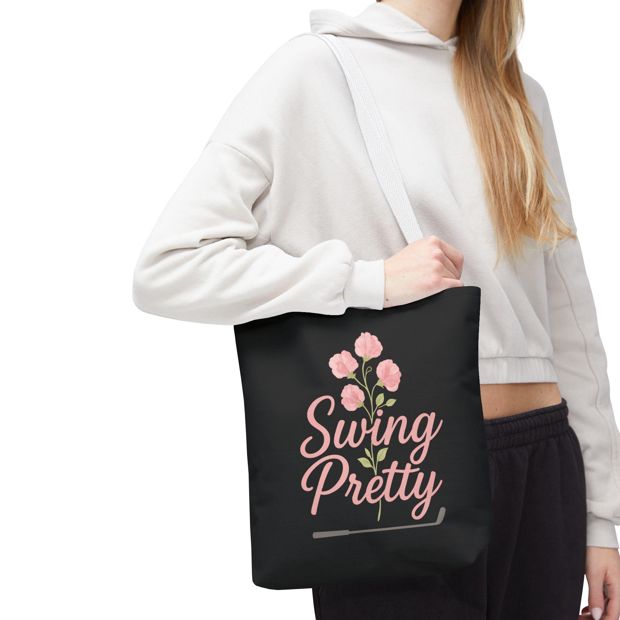 花柄ゴルフトートバッグ「Swing Pretty」 - 花柄のキュートなバッグ 