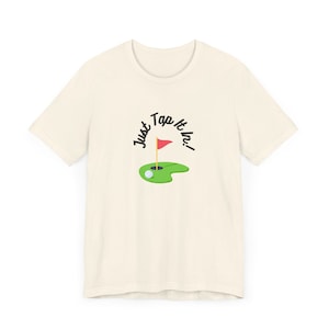 Zabawna koszulka golfowa - po prostu dotknij jej w koszulce z grafiką - prezent dla miłośnika golfa