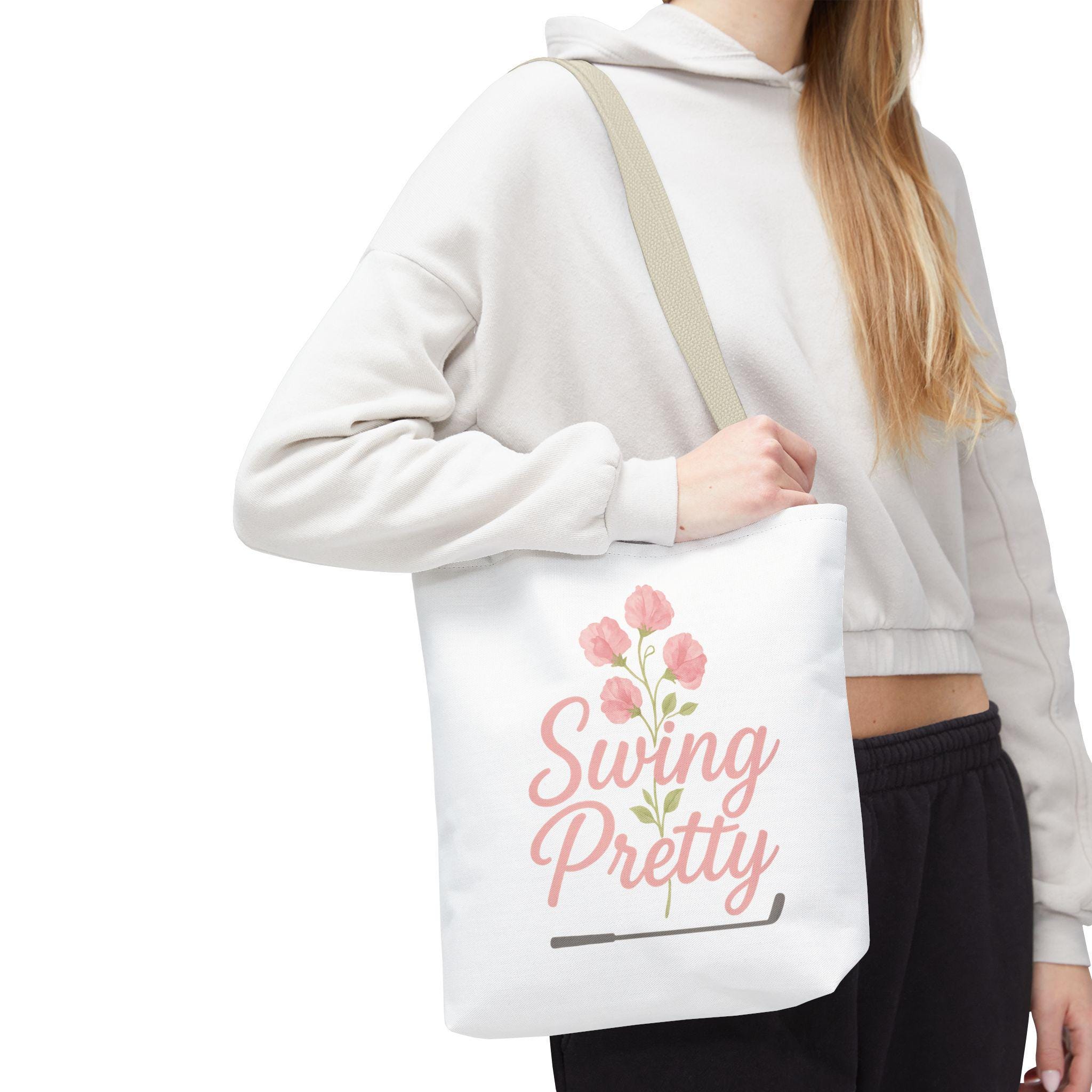 花柄ゴルフトートバッグ「Swing Pretty」 - 花柄のキュートなバッグ 