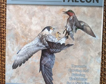 Peregrine FALCON Carving Book How To Guide Unstated First Ed Floyd Scholz AS New Wildflowl Competition