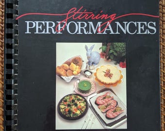 Junior League of Winston Salem NC Vintage Cookbook 3rd 1990 Glittering Performances Hefty Hardback Southern Recipes