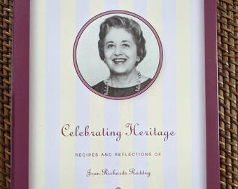 SIGNED Celebrating Heritage Cookbook Recipes of Jean Richards Roddey Winthrop College Joynes Hall Dining Students 50s 60s