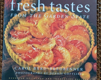 Fresh Tastes from the Garden State NJ Cookbook Coffee Table Hardback Book Veggies Fruits