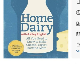 Home Dairy Guide for Making Cheese Yogurt Butter HB Homesteading Farm DIY Recipes