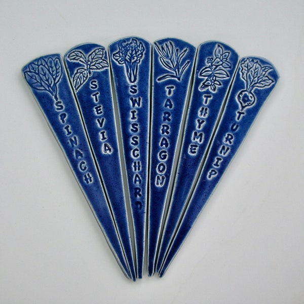 Ceramic Garden Markers Etsy