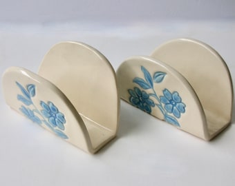 Hand Built Stoneware Taco Holders, Your Choice, Hand Build and hand Painted,  Food Safe