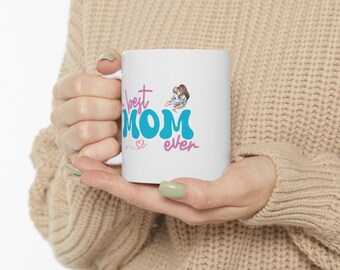 Gift for Mother's Day, Coffee Mugs, 11oz Ceramic Mugs, Personalized Gifts for Mom, Digital Download, Heart Ceramic Mugs.