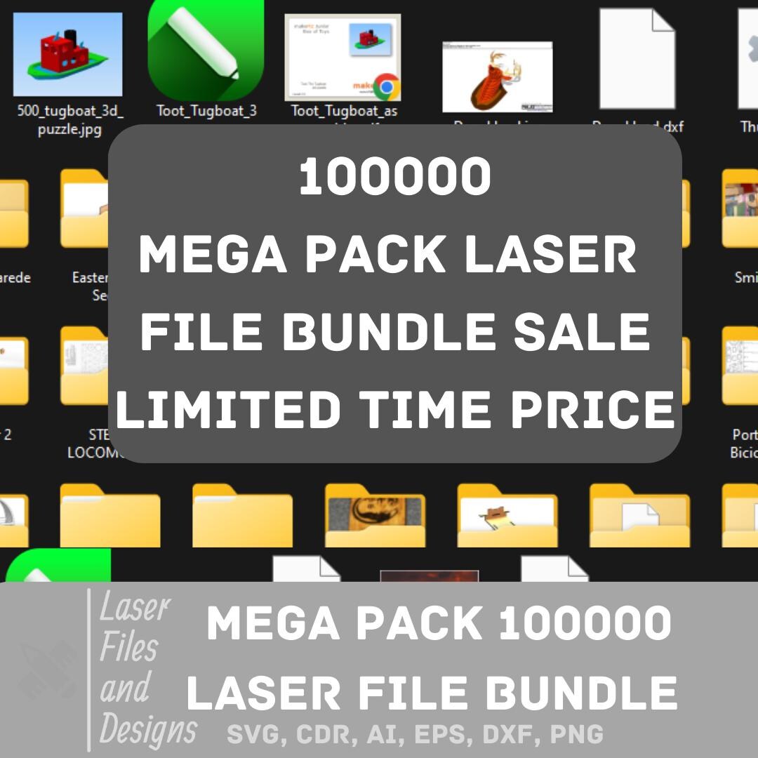 Mega Pack Laser Cut, 100,000 Vector, Dxf Files, 3d, 2D, Cnc, Laser Cut ...