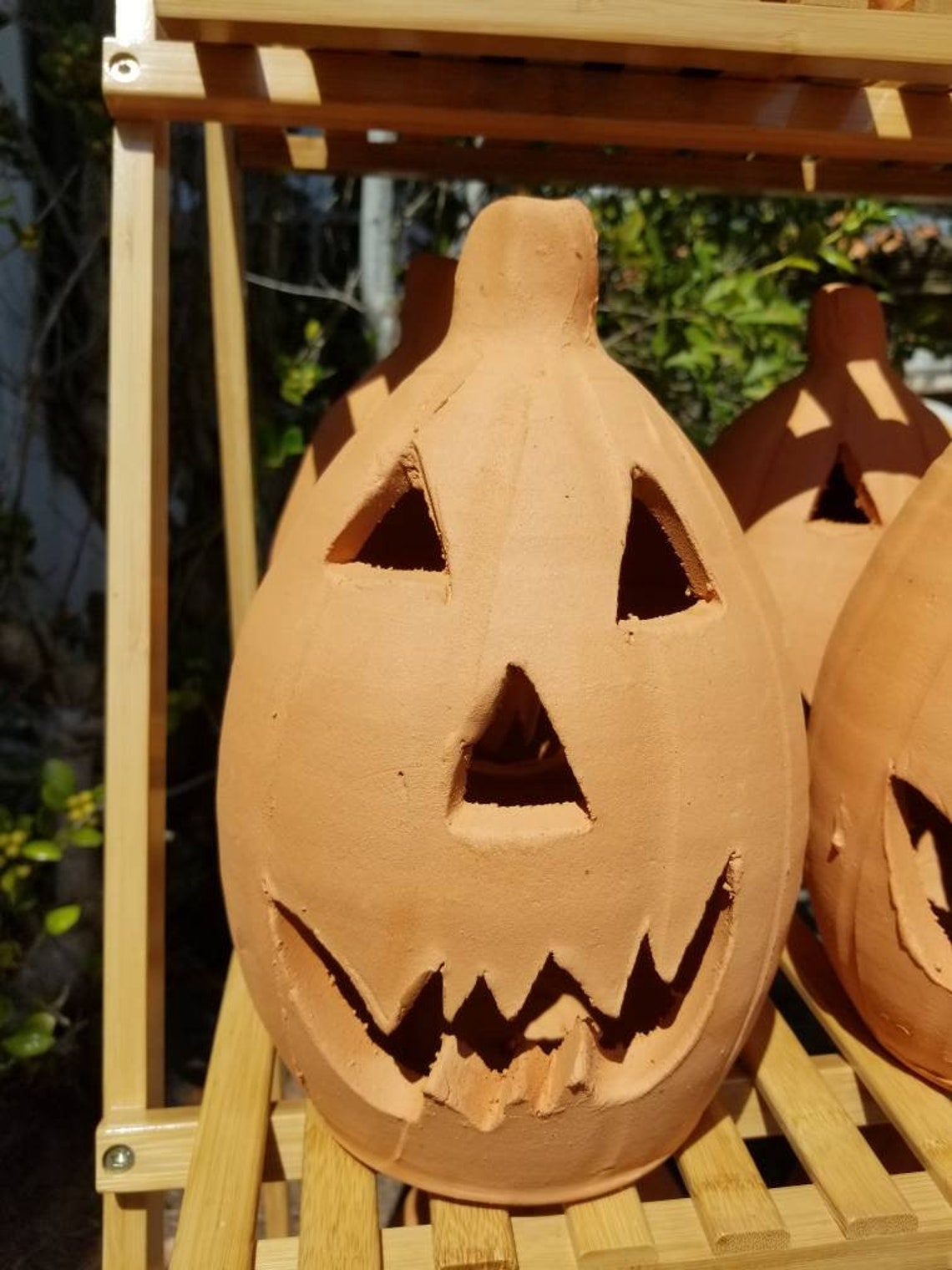Adorable Terra Cotta Jacko'lantern Pumpkin From Craven Etsy