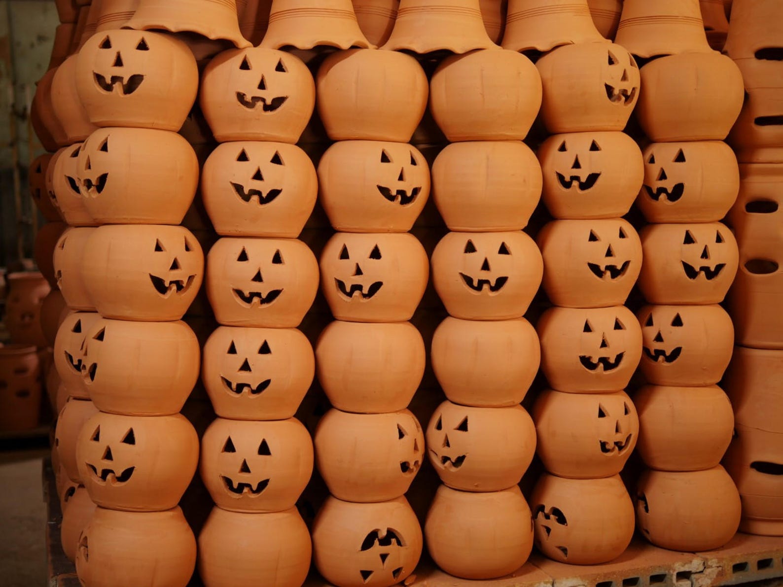 1 Gallon Terra Cotta Jacko'lantern Pumpkin With Hat From Etsy