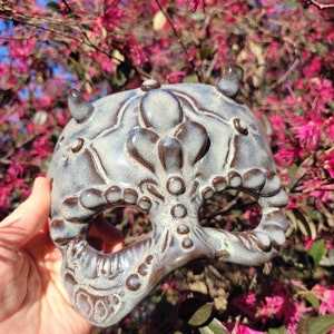 Ceramic Devil Masquerade Mask Decor by Savannah Craven