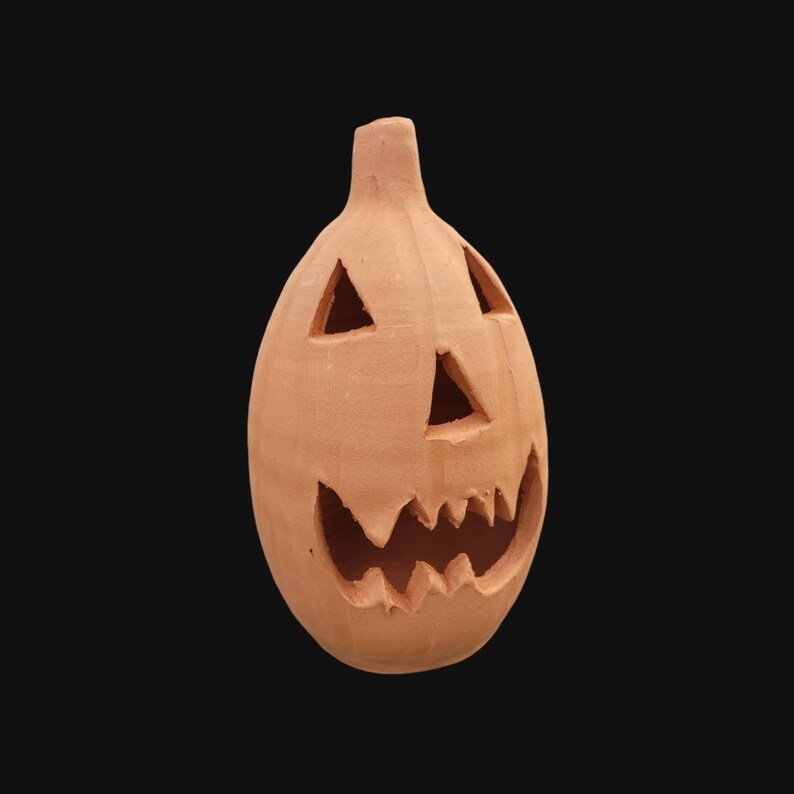 Adorable Terra Cotta Jacko'lantern Pumpkin From Craven Etsy