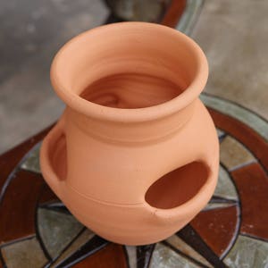 Craven Pottery Georgia Red Clay LP3 Strawberry Jar Planter with 3 Deep Pockets