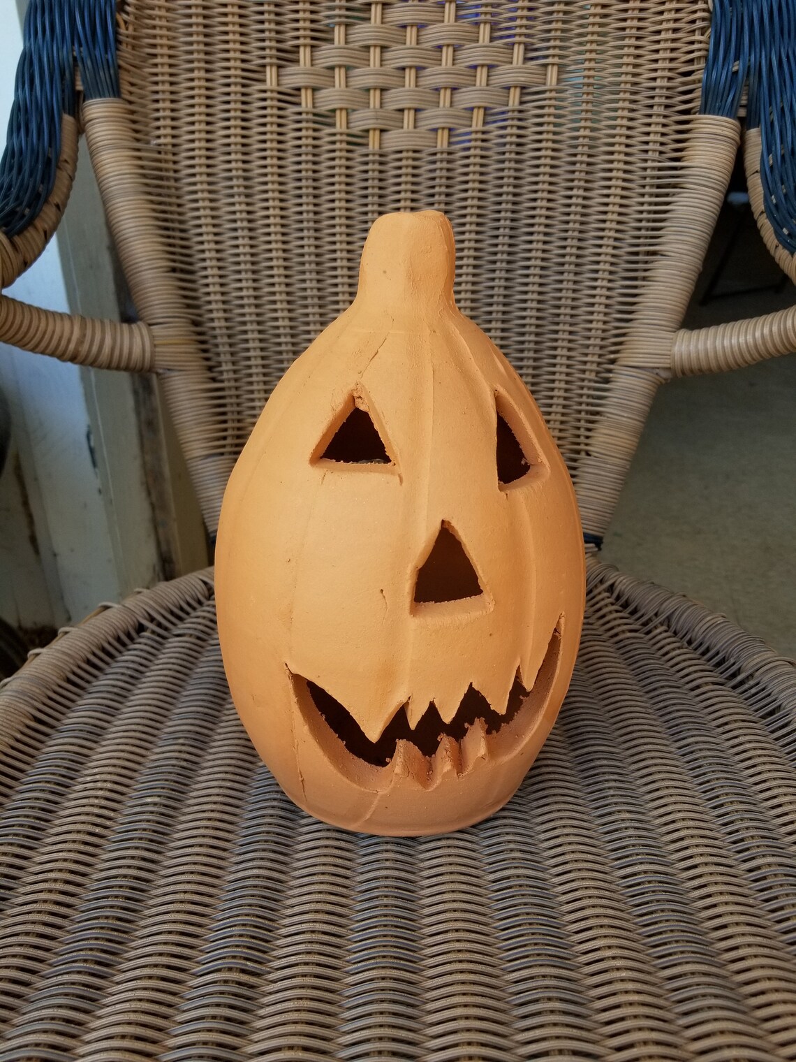 Adorable Terra Cotta Jacko'lantern Pumpkin From Craven Etsy