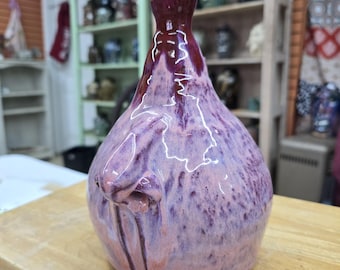 Nosy Jug | Handmade Clay Folk Art Pottery Nose Jug by Heather Elyse Head | 8" x 5.5"