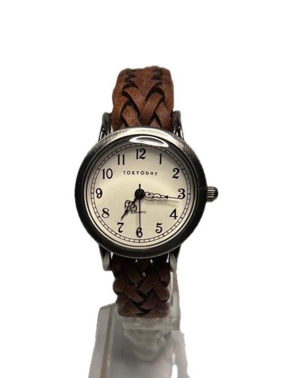 Tokyobay Ladies Watch: Braided Leather Band, Japanese Quartz 
