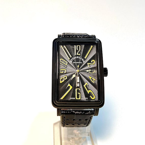 Orologio al quarzo svizzero Stuhrling Uptown Ozzie: quadrante nero