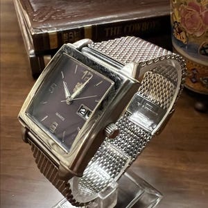 Rare Vintage Paolo Gucci Men's Tank Watch