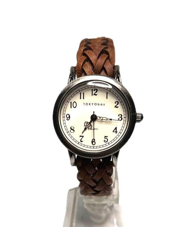Tokyobay Ladies Watch: Braided Leather Band, Japanese Quartz 