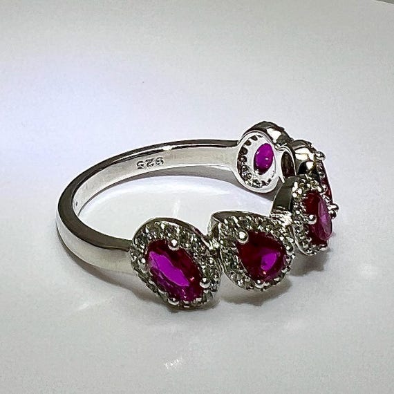 Dazzling Ruby and Diamond CZ Ring - image 10