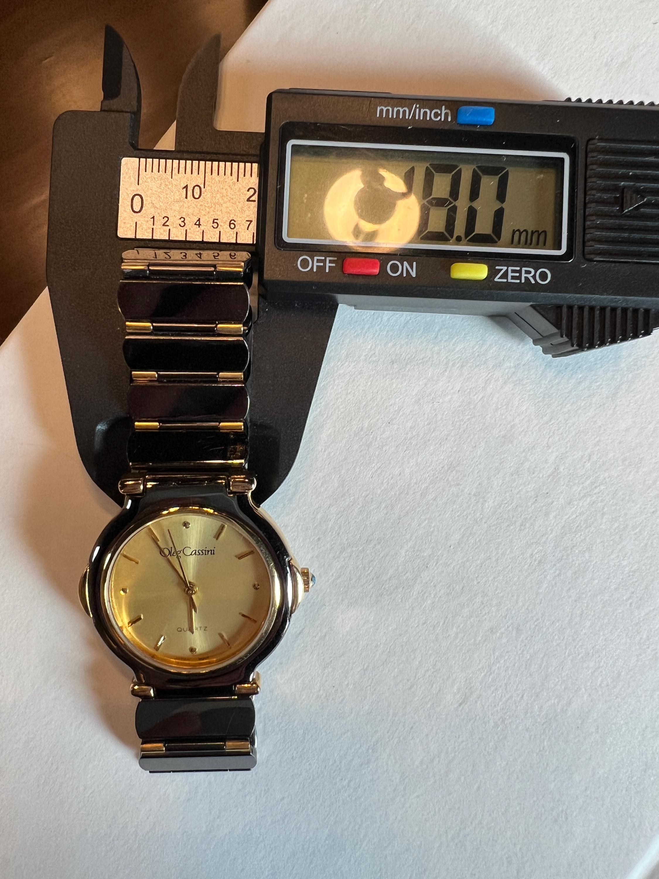 Elegant Oleg Cassini Black and Gold-tone Watch - Etsy