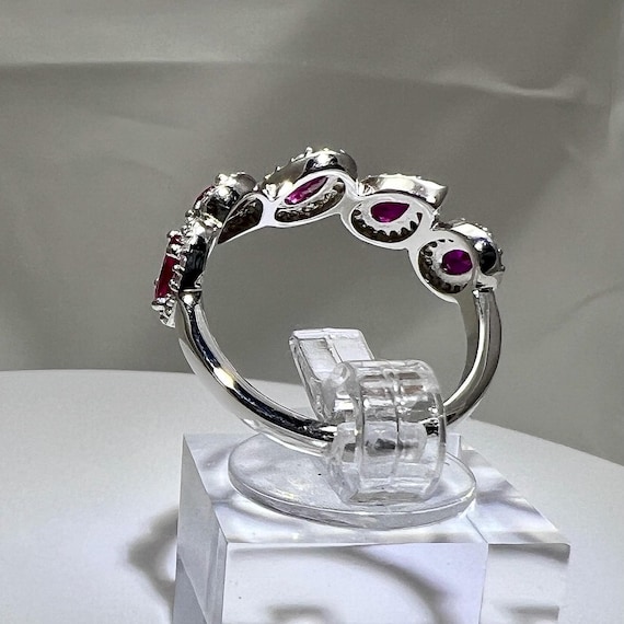 Dazzling Ruby and Diamond CZ Ring - image 7
