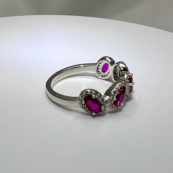 Dazzling Ruby and Diamond CZ Ring - image 6