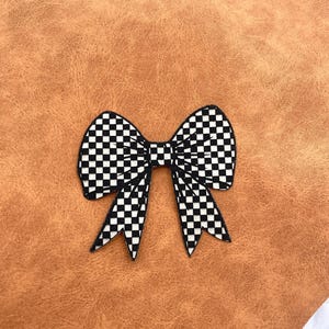 Checkered Bow Patch