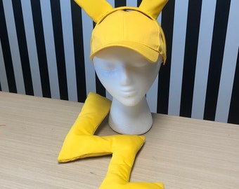 Pokémon pikachu headpiece and tail!