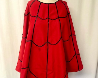 lydia Deetz cartoon spider web cape Beetlejuice replica cosplay