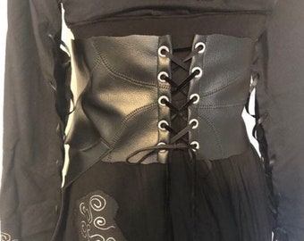 Bellatrix Lastrange faux leather corset replica cosplay sizes 2-20