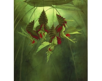 Hatchlings - hatching fairies - art print