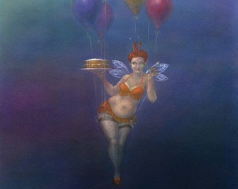 Fairy Cakes II - art print