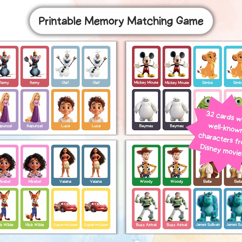 Memory Game - Etsy