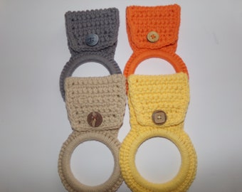 Crochet Towel Holder, Kitchen Towel Ring, Handmade Towel Holder, Kitchen Accessories