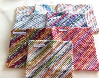 Crocheted Double Thick Potholders- Hot Pads -Trivets - Set of 2 - Kitchen Essentials