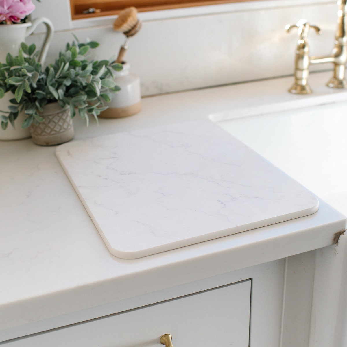 Eco-friendly Diatomaceous Earth Dish Drying Mat Quick-dry, Absorbent, Heat-resistant Tray for Kitchen Counter - Etsy