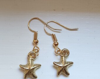 Golden Star Earrings