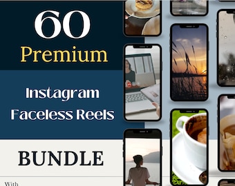 60+ Faceless Instagram Reels Coaching Templates Master Resell Rights & PLR Marketing Branding Kit Instagram Templates Sell On Etsy MRR