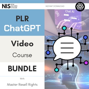PLR ChatGPT Video Course + Resale Rights | Unlock Marketing Mastery | MRR | PLR | Digital Download for Success & Monetization | OpenAI |